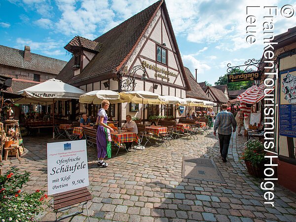 Nürnberg, Bratwurstglöcklein-Restaurant im Handwerkerhof